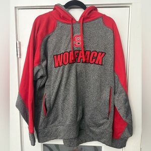NC State Red and Gray Hoodie - Knights Apparel